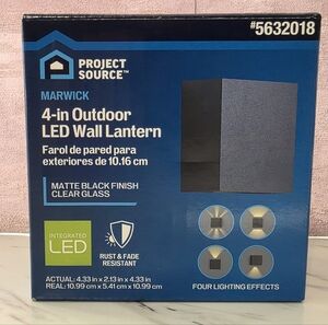 Marwick Black LED Wall Lantern